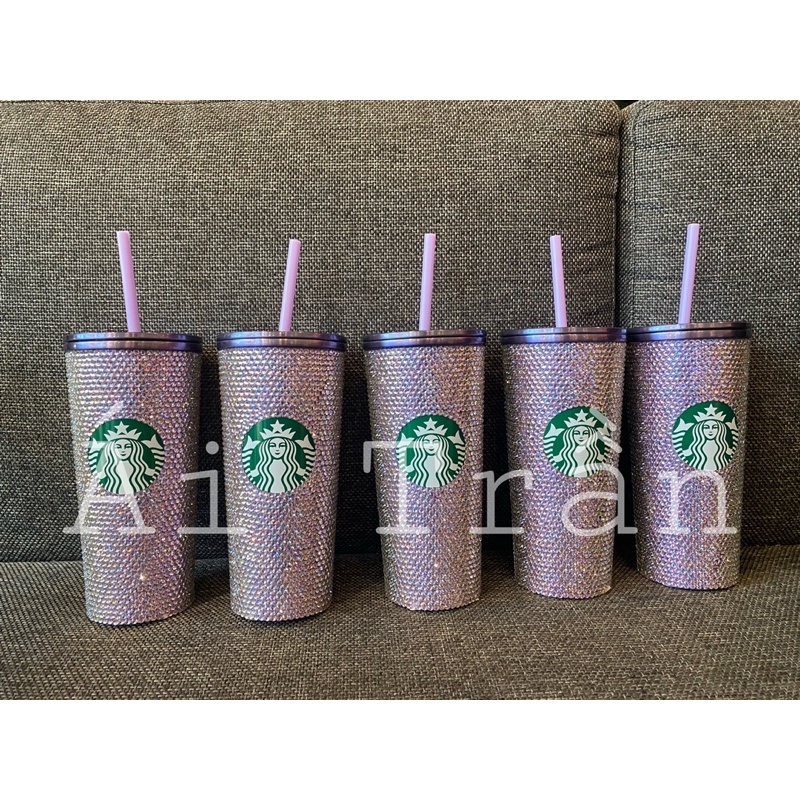 Ly starbucks tím đá Rnistone Bling Purple Limited Editon ( CHÍNH HÃNG )