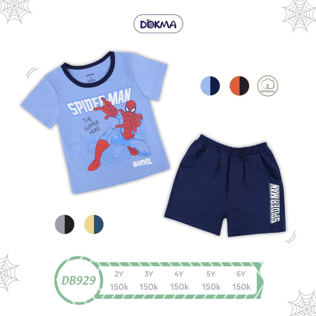 Bộ cộc tay siêu nhân bé trai Dokma DB929