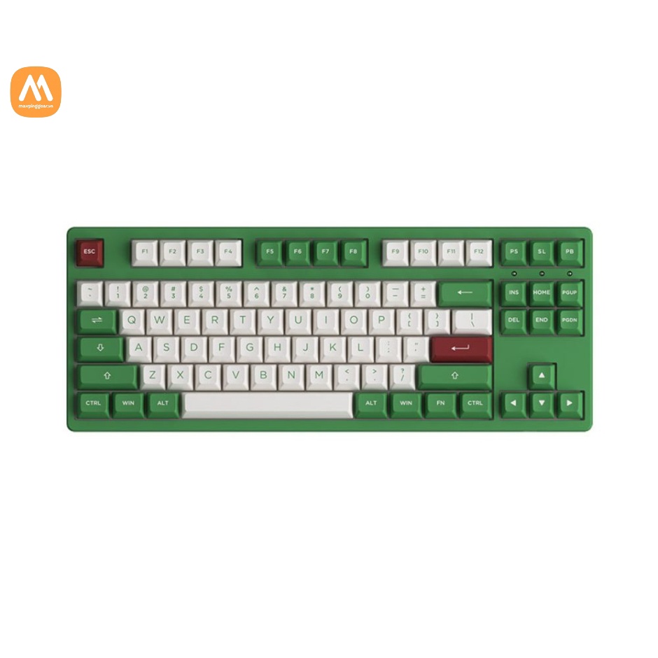Bàn phím cơ AKKO 3087 RF Matcha Red Bean (2.4Ghz / AKKO sw v3)