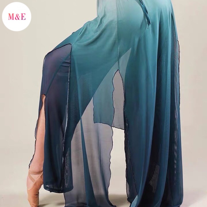 Trang Phục Múa Chuyên Nghiệp Tay Dài Màu Sắc Gradient Phong Cách Trung Hoa Cổ Điển Cho Nữ