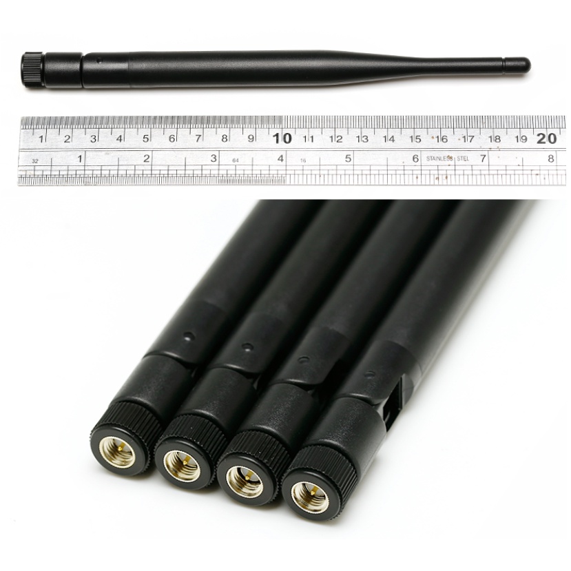 Anten wifi 2.4G/5G/5.8Ghz SMA đực 6dBi dài 19.5cm