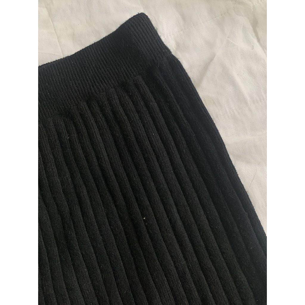 Chân vải đuôi cá V949 dáng dài chất len 1 lớp dày dặn co giãn 2hand Nhật si tuyển ảnh thật