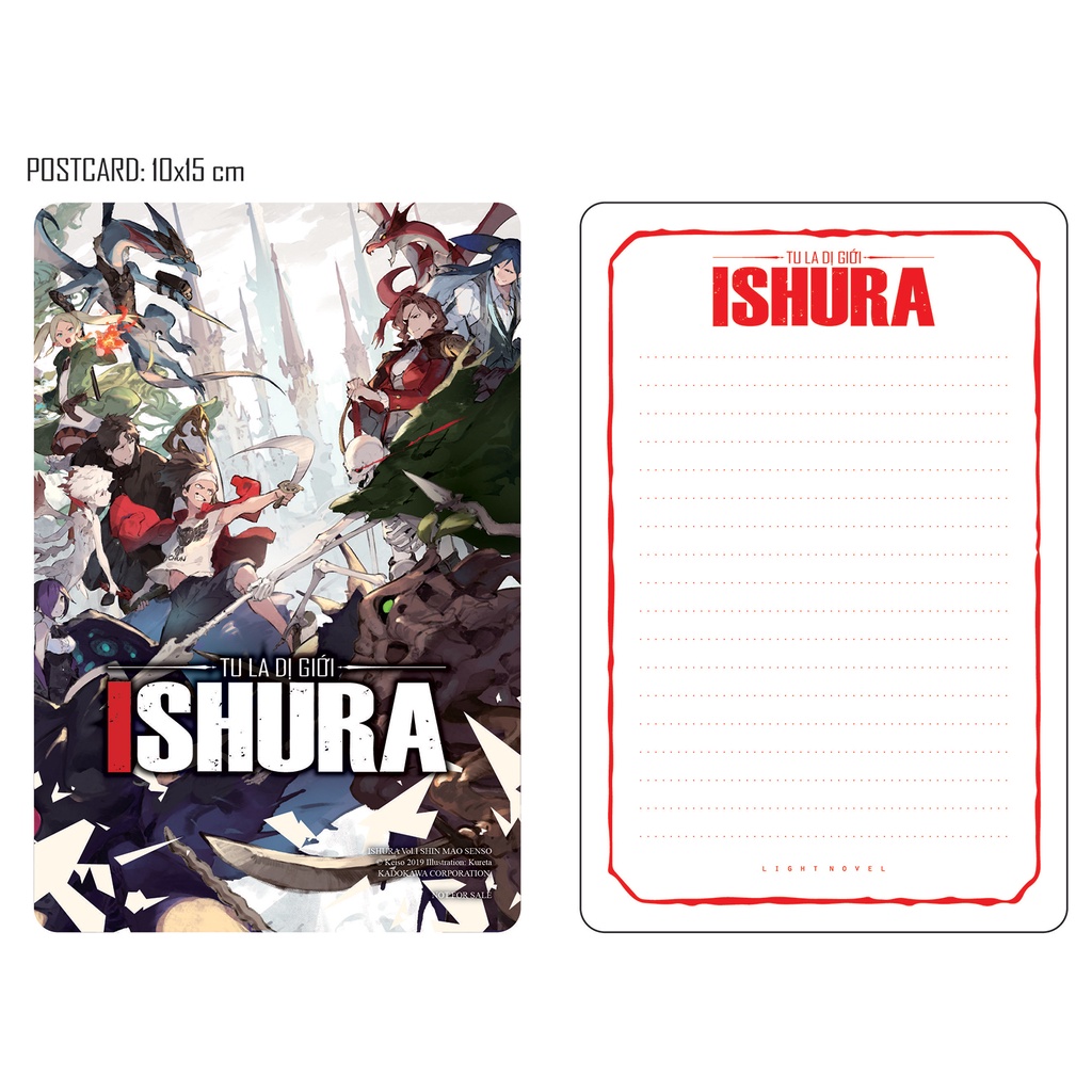 Sách Ishura - Tu La Dị Giới - Tập 1: Tân Ma Vương Đại Chiến - Tặng Kèm Postcard + Thẻ Nhựa