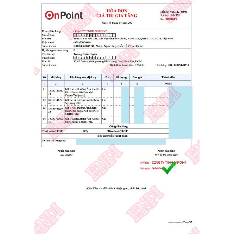 Toner hoa cúc các size