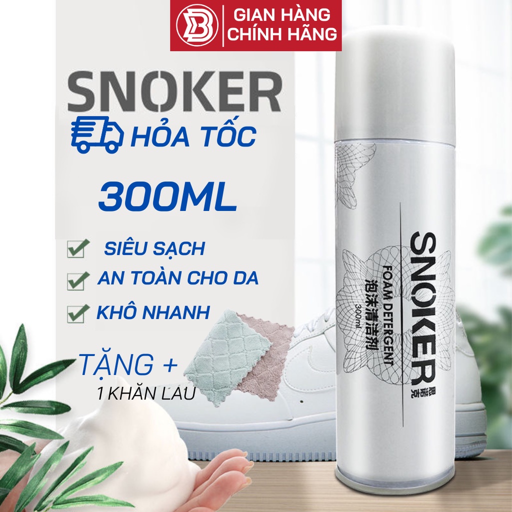 Bình Xịt Vệ Sinh Giày, Bình Xịt Bọt Tuyết Giặt Khô Giày, Dung Dịch Vệ Sinh Giày, Vệ Sinh Giày Dép Sneaker Cao Cấp