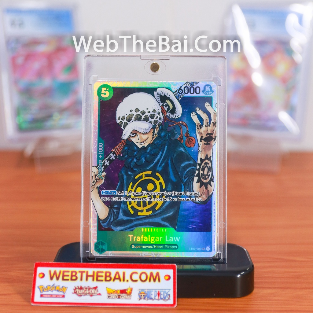 🌟CHÍNH HÃNG🌟 Bài One Piece TCG Trafalgar Law ST02-009 - SR - One Piece Card Game