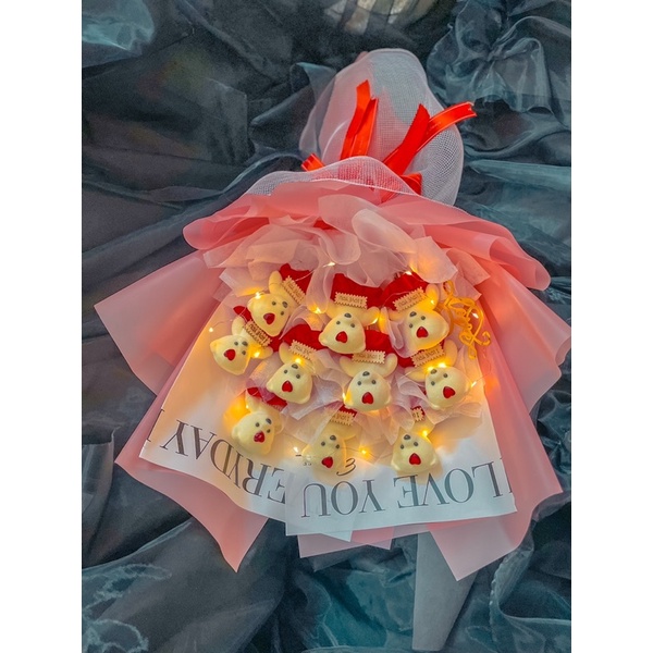 BÓ GẤU LOVE TẶNG ĐÈN LEG