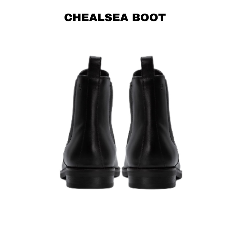 Giày boots nam Chelsea Boots Classic đế khâu  hàng da chống nhăn