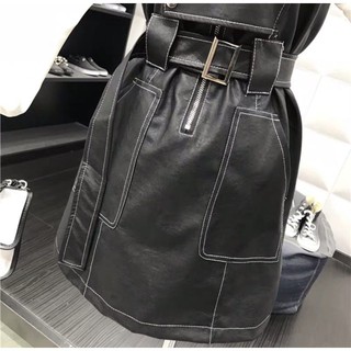 [Order ] Set yếm da kèm sơmi trắng