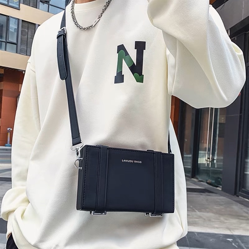 Túi hộp đeo chéo Unisex thời trang nam nữ