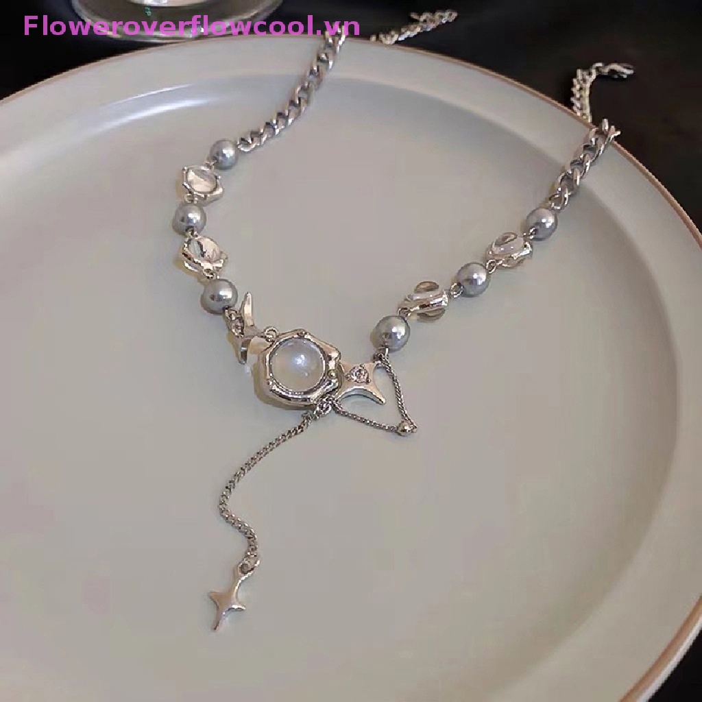 Vòng Cổ Choker Đính Đá Zircon Hình Học Tinh Tế Thời Trang Hàn Quốc Cho Nữ