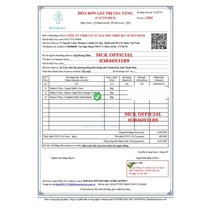 Vitamin tổng hợp Nature's Way Complete Daily Multivitamin 200 viên