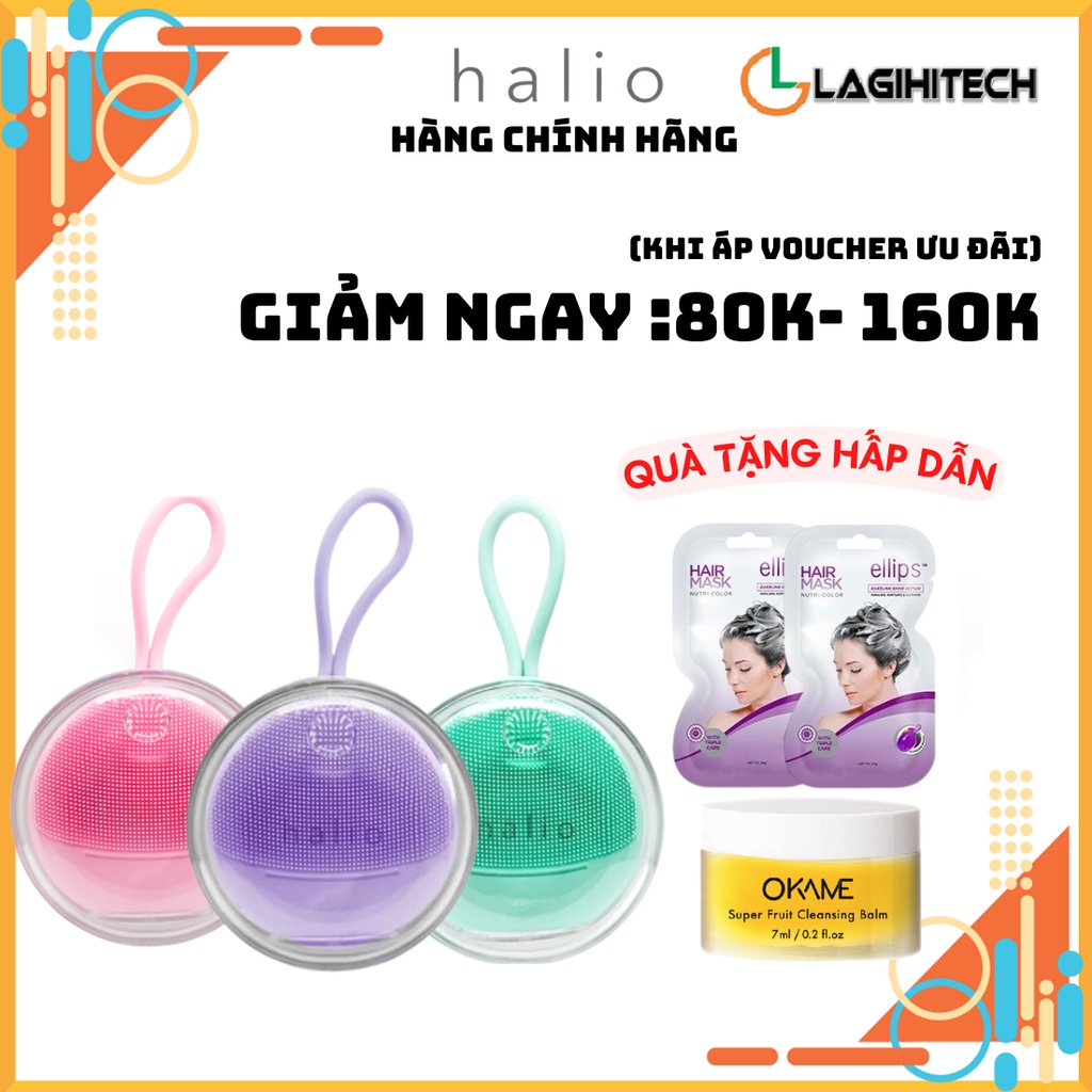 *LAGIHITECH* Máy Rửa Mặt Và Mát Xa Da Mặt / Máy Rửa Mặt Cho Da Nhạy Cảm Halio Sensitive - Hàng Chính Hãng