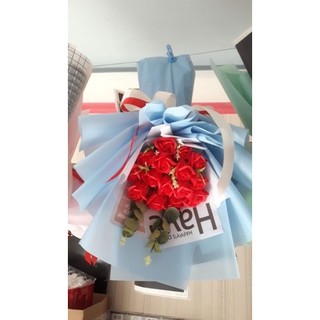 Hoa hồng sáp bó 15 bông