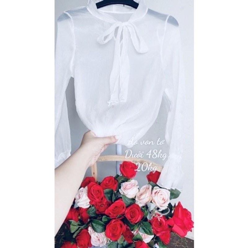 Áo vin trắng kiểu