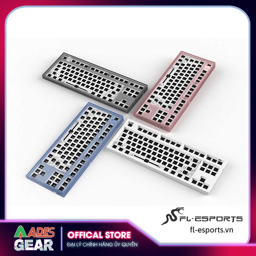✔️ KIT Bàn Phím Cơ FLEsports K210 MK870 ✔️ Hotswap RGB Switch 1 Mode ✔️ BH 12 tháng
