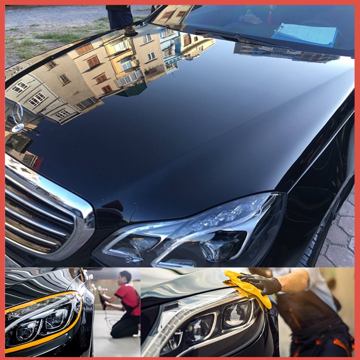 Chai Xịt Wax Dung Dịch Nước Đánh Bóng Sơn Xe Ô Tô  Xe Máy Topco Hiệu ứng lá sen làm sạch vết ố đánh bóng bề mặt xe