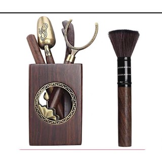 Bộ dụng cụ trà, bộ dụng cụ trà gỗ mun