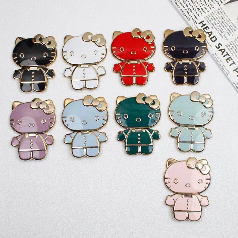 Giá đỡ điện thoại Kitty ring điện thoại kèm gương