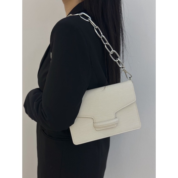 Túi Her.declub Striate Bag Cream White