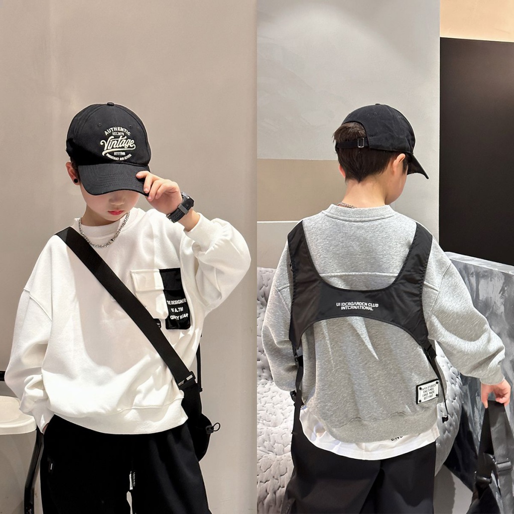 Áo Sweater Hàn Quốc Thời Trang Xuân Thu Mới Cho Bé Trai##Áo Thun Phong Cách Hàn Quốc Thời Trang Mùa Xuân Mới 2023 Dành Cho Trẻ Em#Áo Khoác Thời Trang Cá Tính Trẻ Trung##Áo Sơ Mi Tay Dài Phong Cách Mới Hợp Thời Trang##Bộ Đồ Thời Trang Hai Mảnh Kiểu Mới Dễ