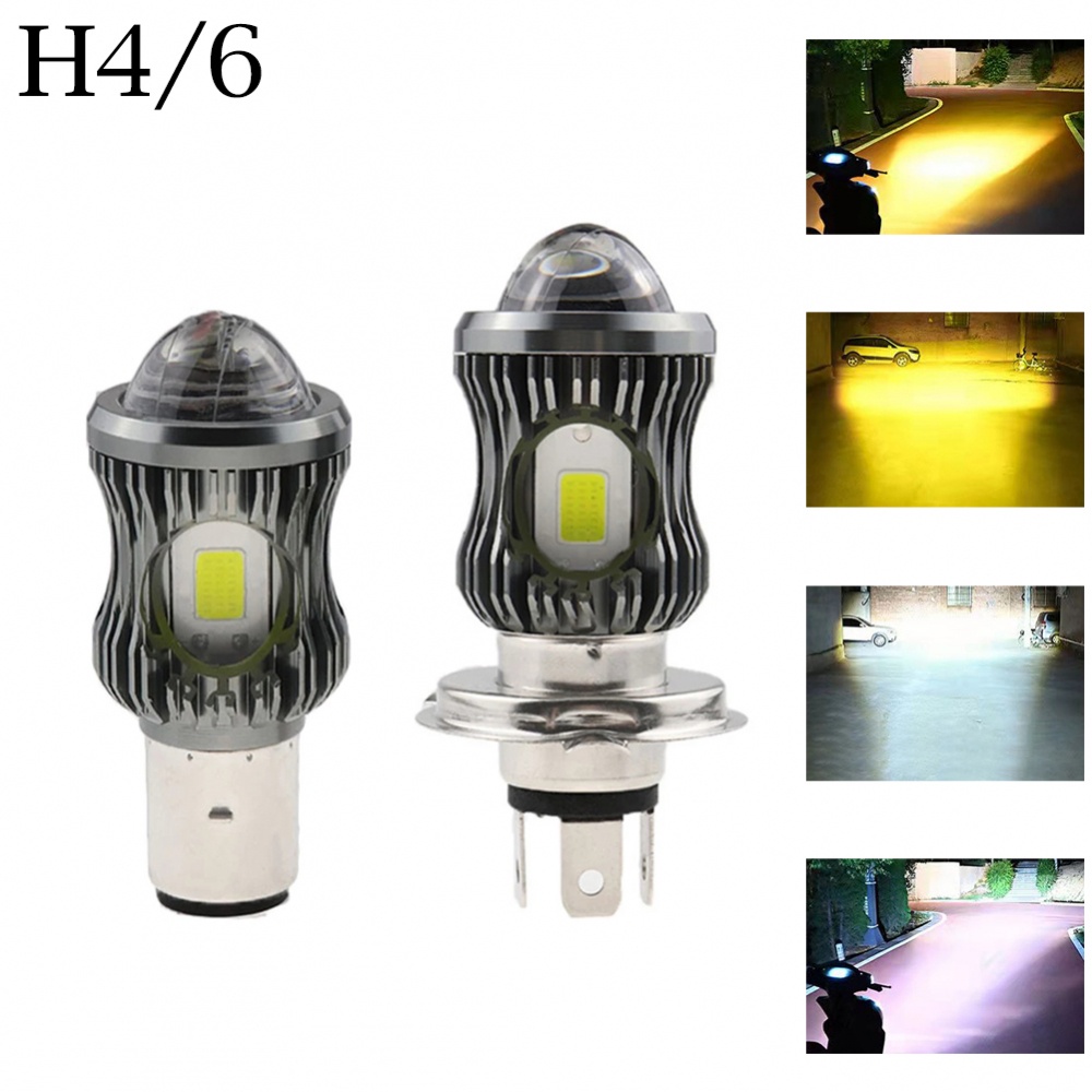 Đèn LED Chiếu Sáng Hi / Low Chùm Sáng Dài Hai Màu Mới Dành Cho Xe Motobike Màu Sắc