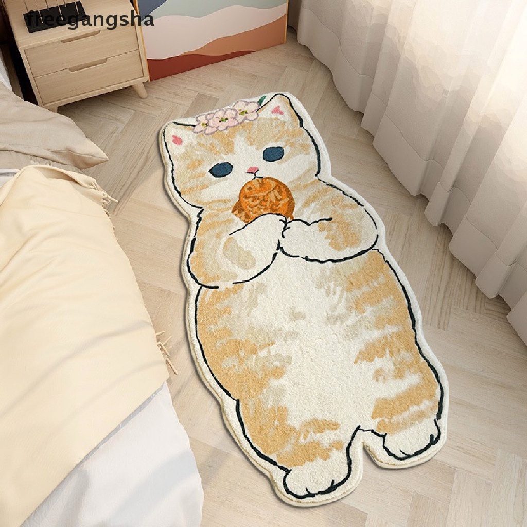 1 Thảm Chùi Chân Chống Trượt Hình Mèo Dễ Thương