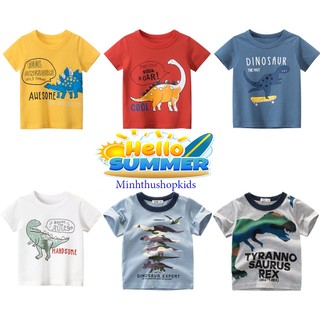  Áo khủng long bé trai 27kids  áo thun cho bé chất cotton QATE 556 