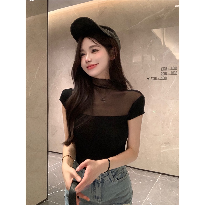 NRVP Áo Thun NgắN Tay DáNg Ôm ThờI Trang Cho Nữ