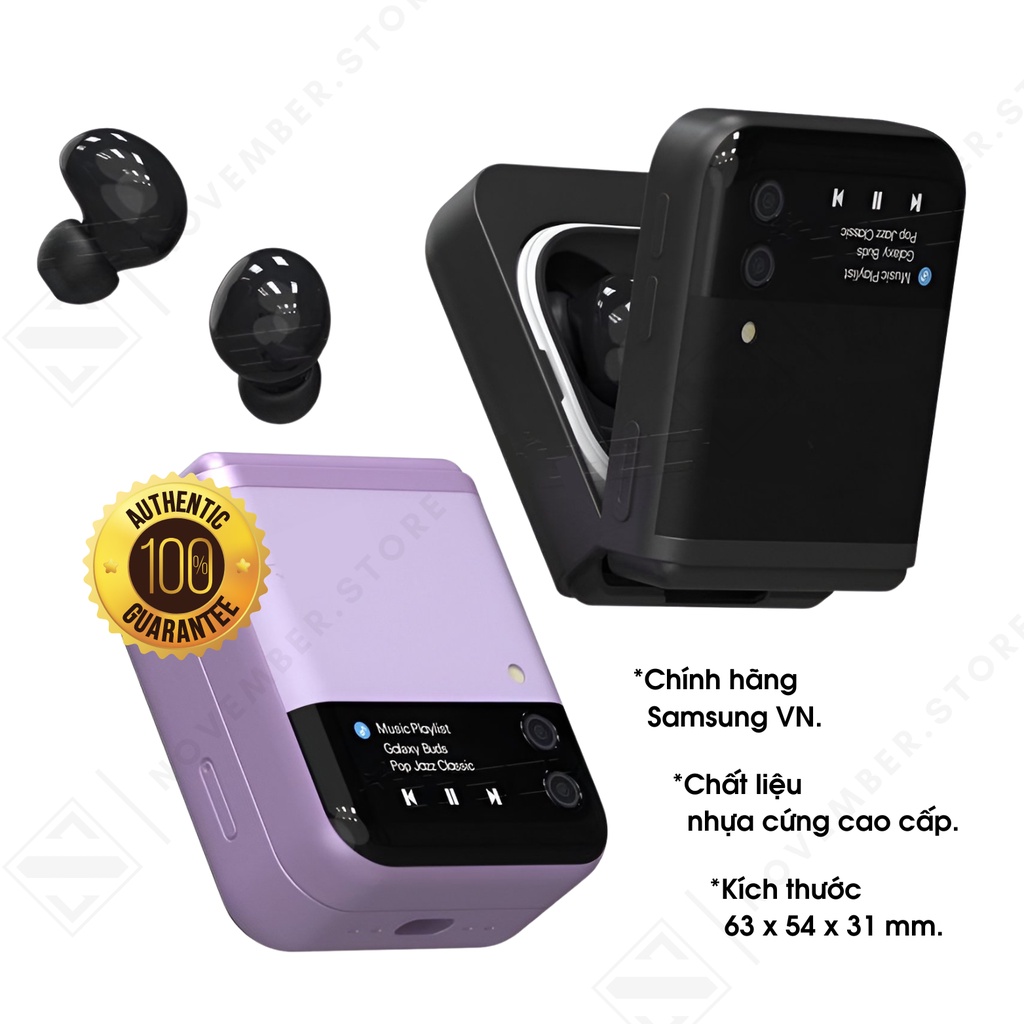 Ốp case hình Z Flip 4 cho Samsung Galaxy Buds2 Pro / Buds 2 / Buds FE / Buds Pro / Buds Live