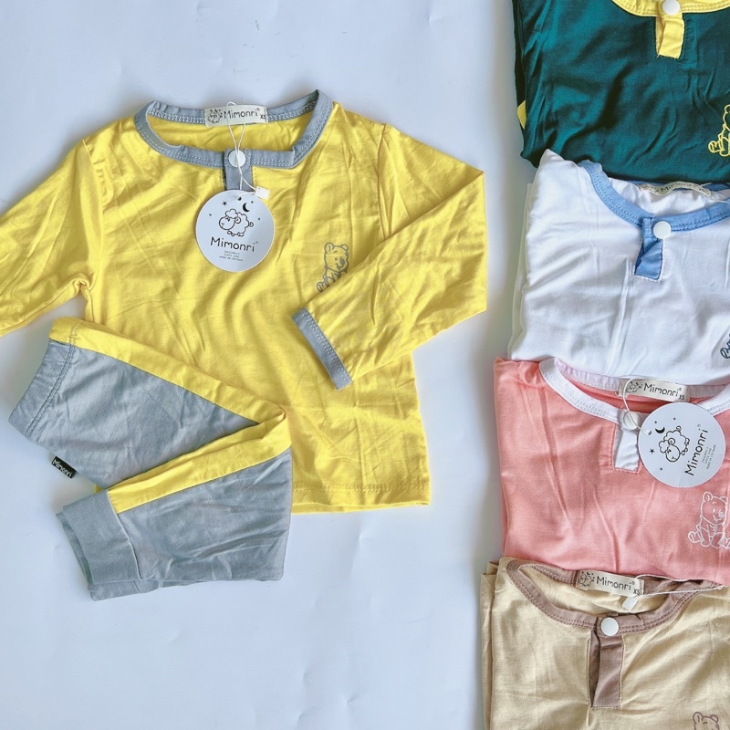 Set bộ tay dài quần dài mimonri cho bé trai và bé gái 5-18kg