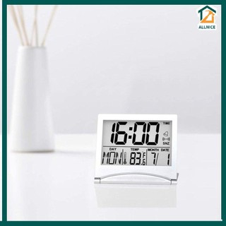 【0227】 Digital Alarm Clock Foldable LCD Clock With Calendar Temperature Desk Clock