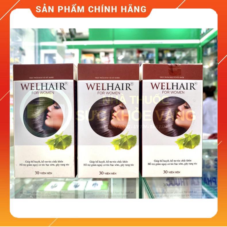 ✅ Welhair For Women - Viên Uống Ngăn Rụng, Tóc Kích Thích Mọc Tóc, Bổ Sung Dưỡng Chất Cho Tóc Dày, Mượt, Chắc Khỏe