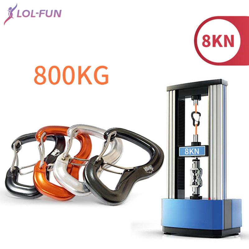 Móc khóa dây đôi IUIU 8kN bằng thép co giãn gọn nhẹ đa năng cho leo núi