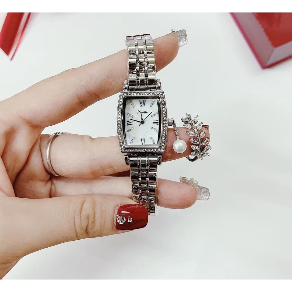 Đồng hồ nữ Scottie 24mm đính đá viền sang trọng Mai Luxury Watch SC9308