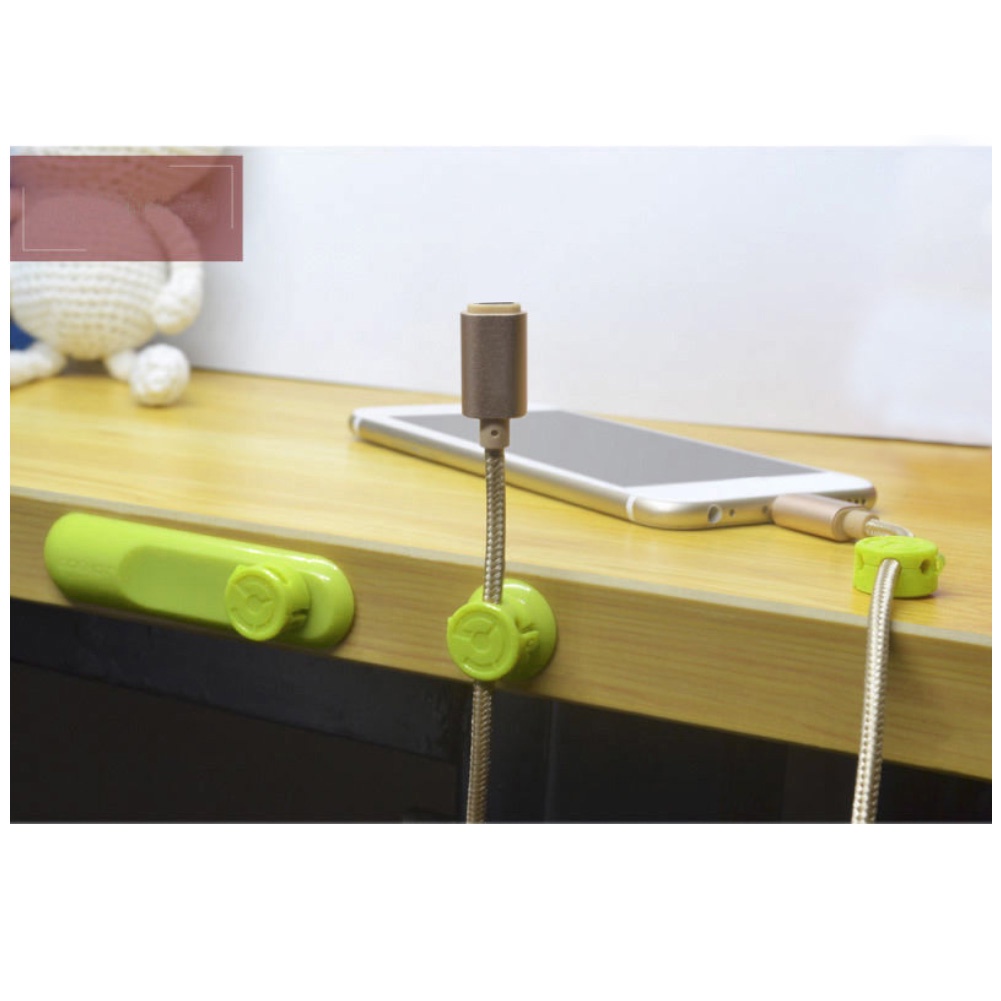 Giá Đỡ Cố Định Dây Cáp USB Có Nam Châm Hình Hoa Hướng Dương