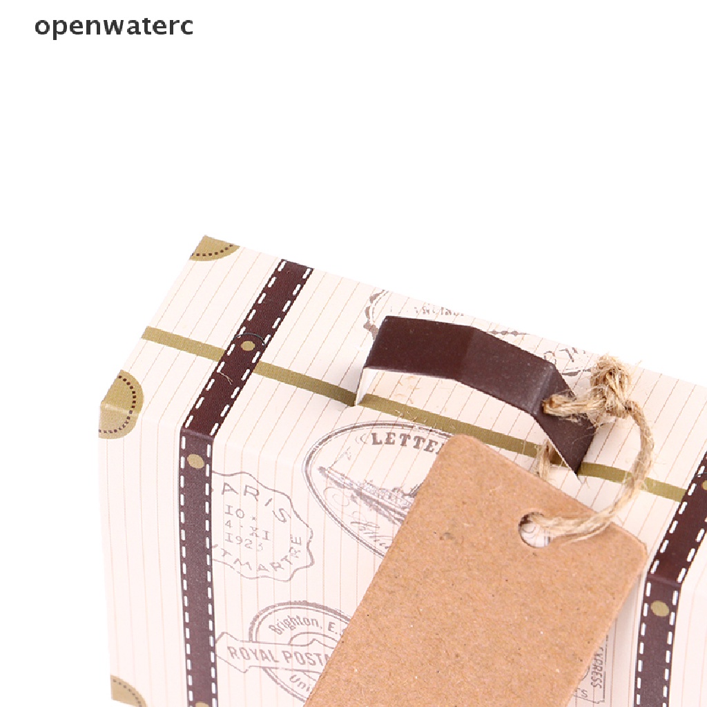 Set 10 Hộp Giấy Kraft Mini Đựng Kẹo / Sô Cô La Tiện Dụng Khi Đi Du Lịch