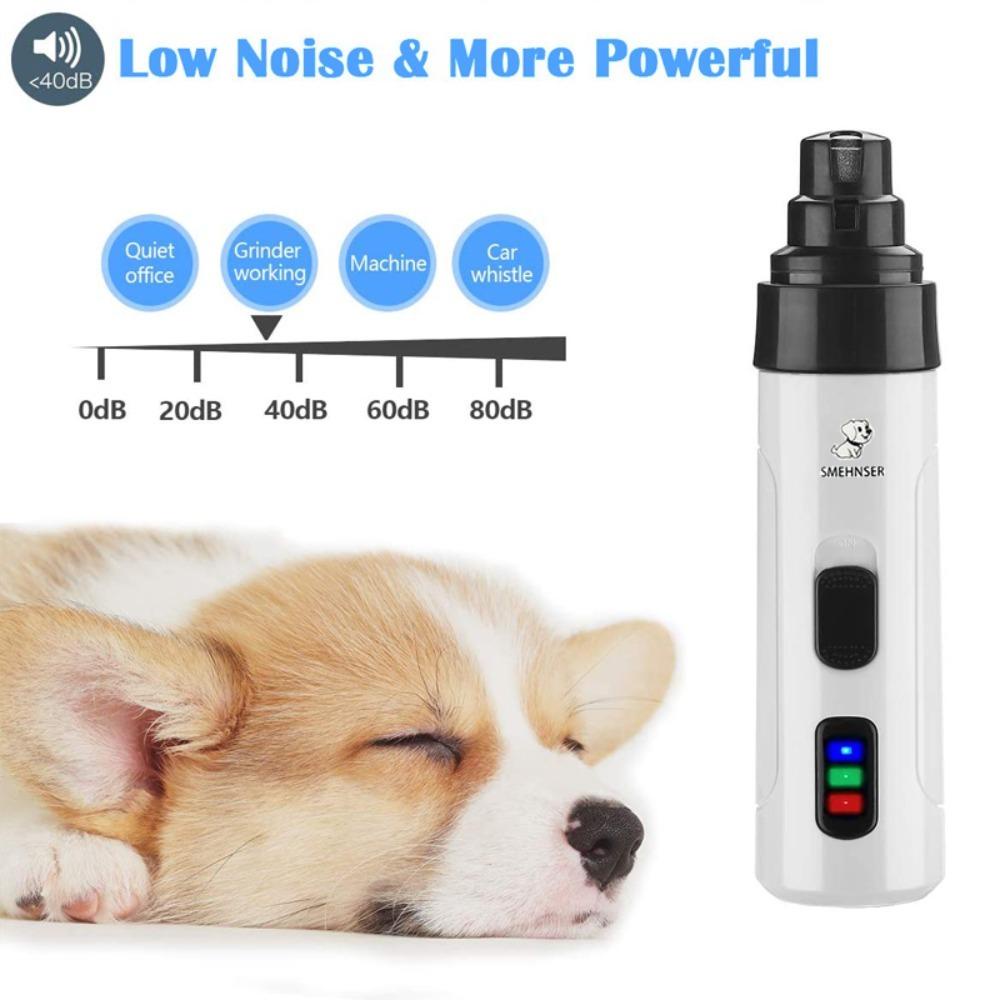 Máy Mài Móng Thú Cưng Bằng Điện Có Đèn LED Sạc Cổng USB Nhiều Kích Cỡ Khác Nhau