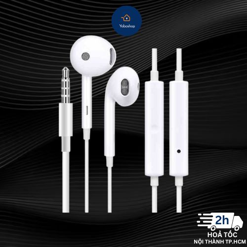 Tai nghe Oppo Jack Cắm Audio 3.5mm Sở Hữu Âm Thanh Sống Động Chất Lượng Cao Có Microphone- Yoboshop