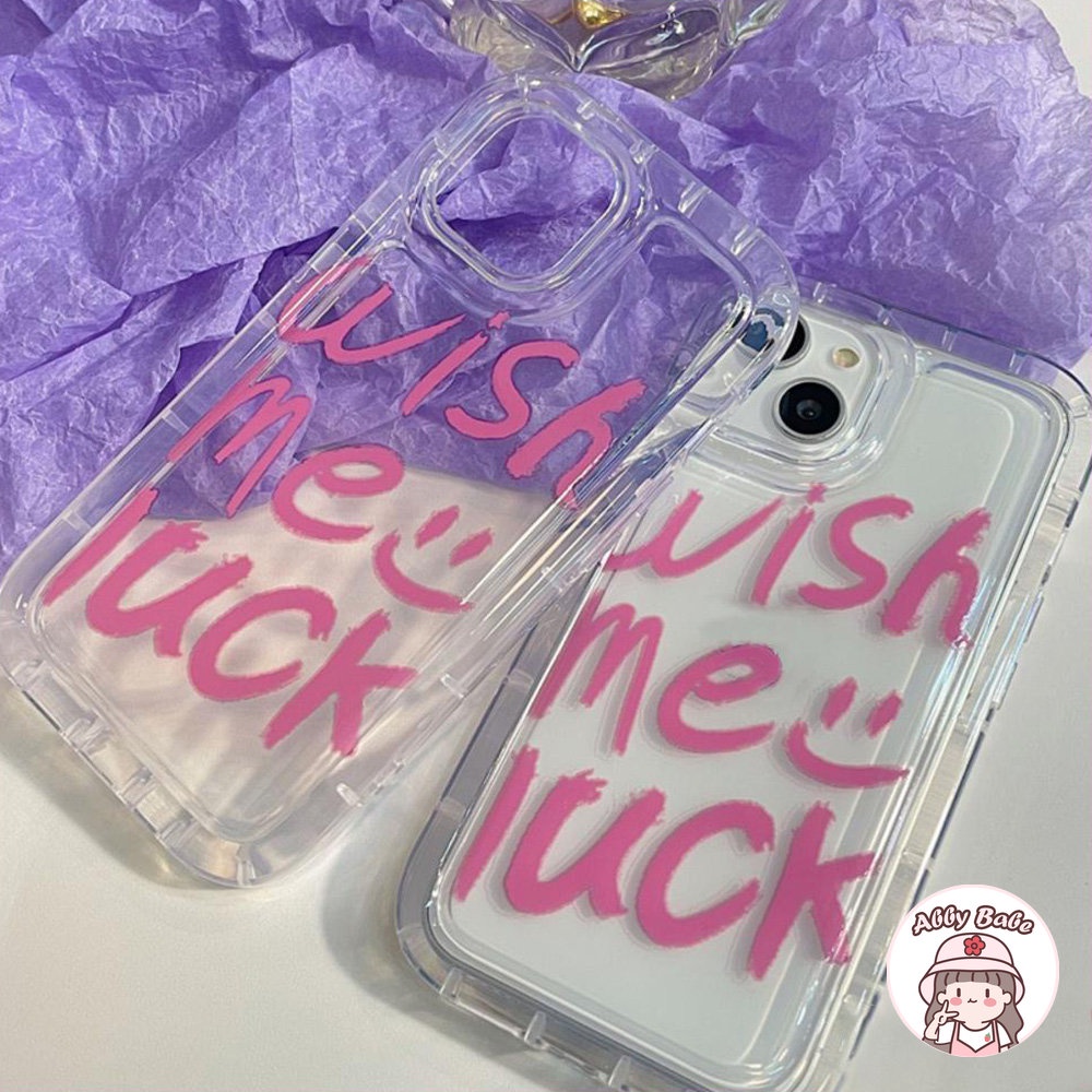 Ốp Điện Thoại TPU Mềm Chống Mồ Hôi In Chữ Get Lucky Cho IPhone 14 Pro Max 13 12 11 Pro Max