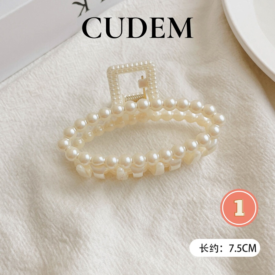 Kẹp tóc nữ đính hạt ngọc phong cách Hàn Quốc thời trang K13