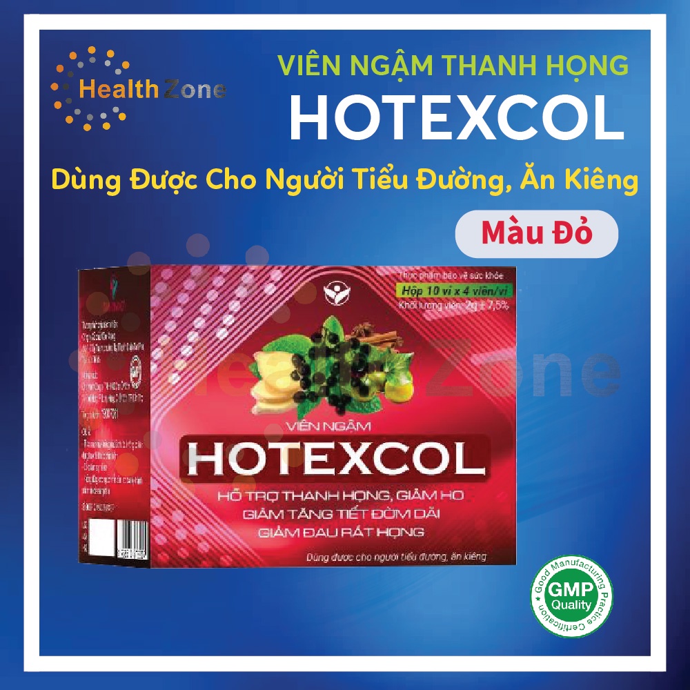 Viên ngậm Hotexcol Giảm Ho, Thanh Họng - Hộp 40 viên