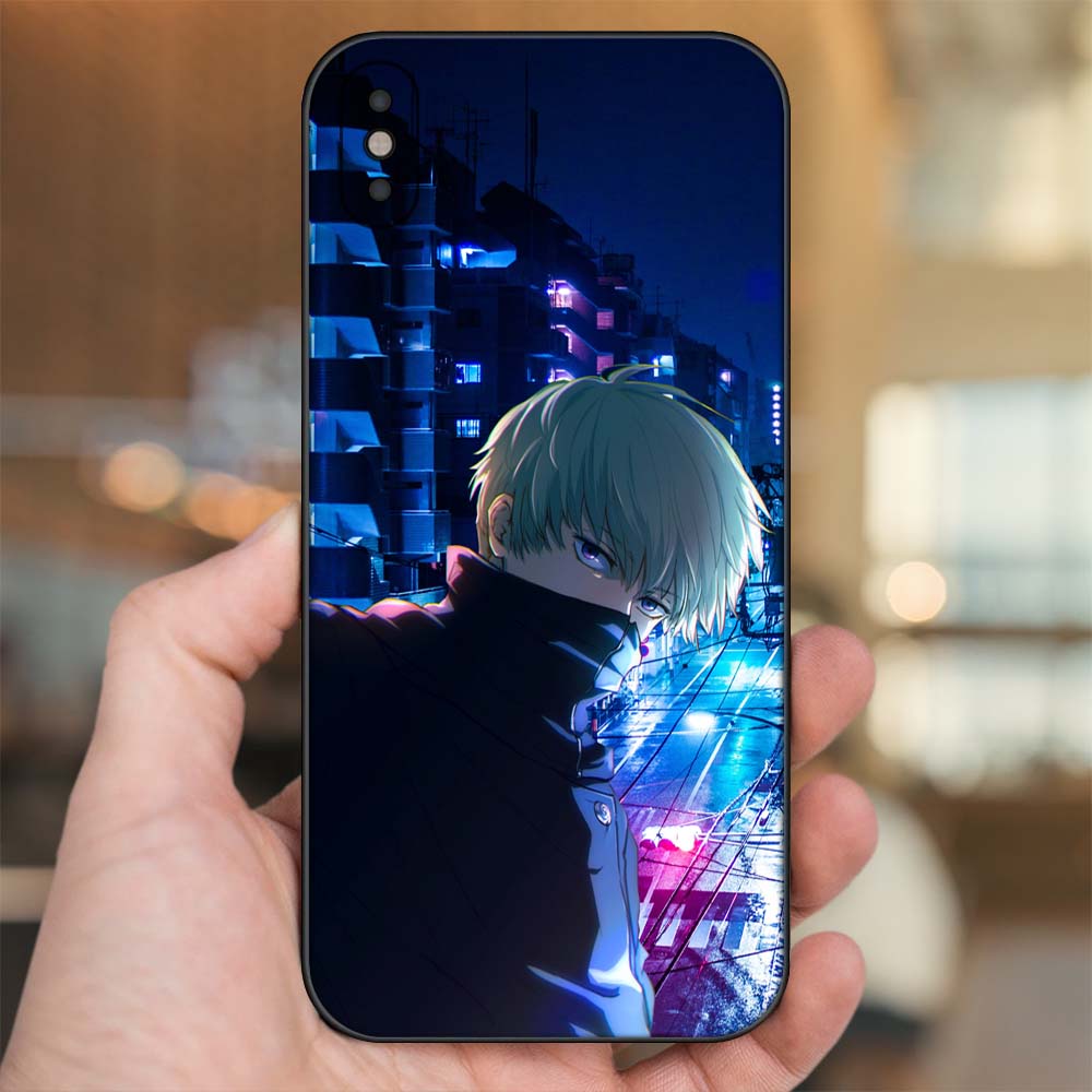 Ốp lưng iPhone Xs Max dẻo đen cạnh vuông in hình Inumaki Toge Jujutsu Kaisen Chú Thuật Hồi Chiến