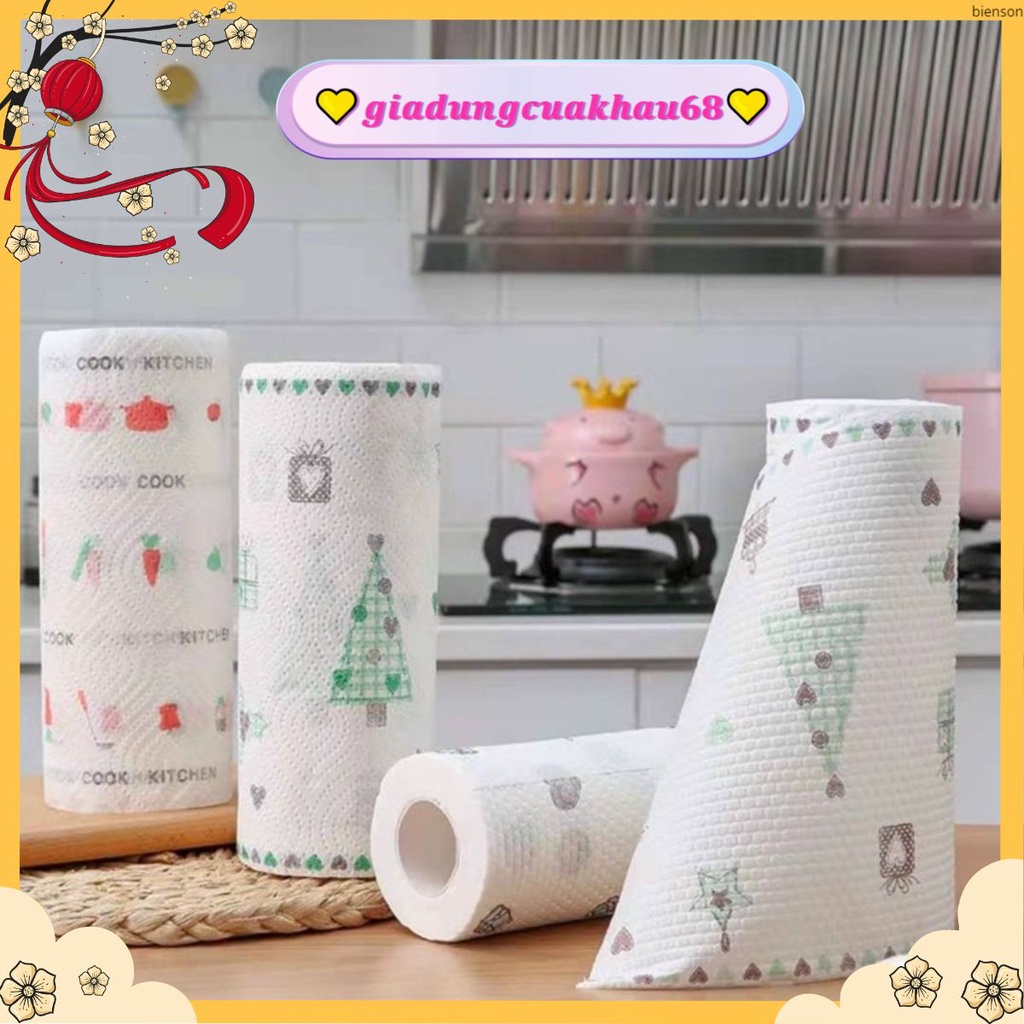 Cuộn Giấy Lau Nhà Bếp Đa Năng Màu Trắng Có Thể Giặt Được tái sửu dụng💛𝒈𝒊𝒂𝒅𝒖𝒏𝒈𝒄𝒖𝒂𝒌𝒉𝒂𝒖𝟔𝟖💛