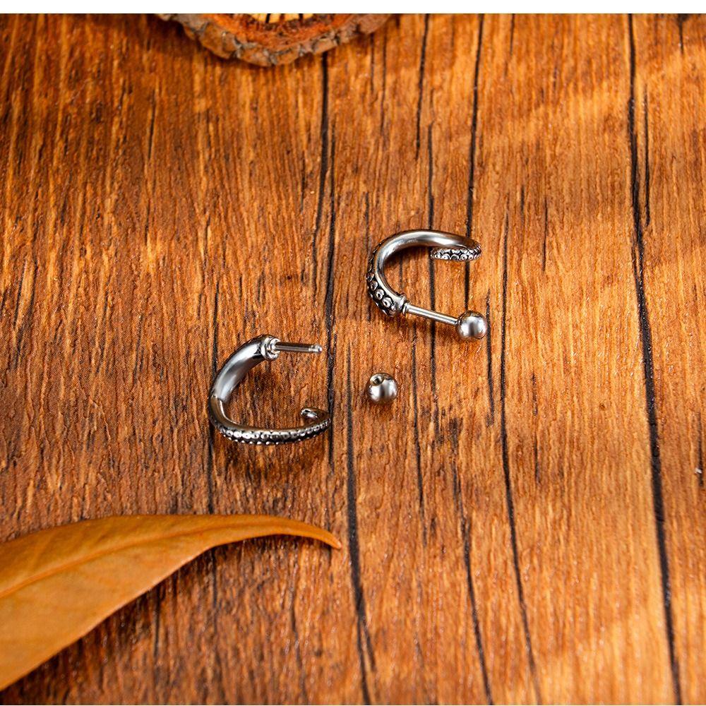 LOMBARD Khuyên Xỏ Cơ Thể Bằng Thép Không Gỉ Hình Mực Độc Đáo