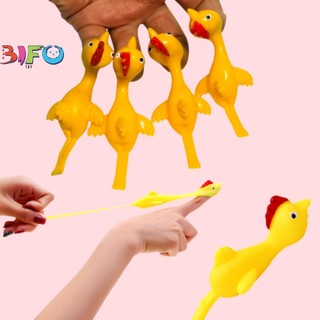 Đồ chơi giải trí hình chú gà cao su đàn hồi, gà cao su dính tường phóng giải nén chất liệu TPR an toàn vui nhộn