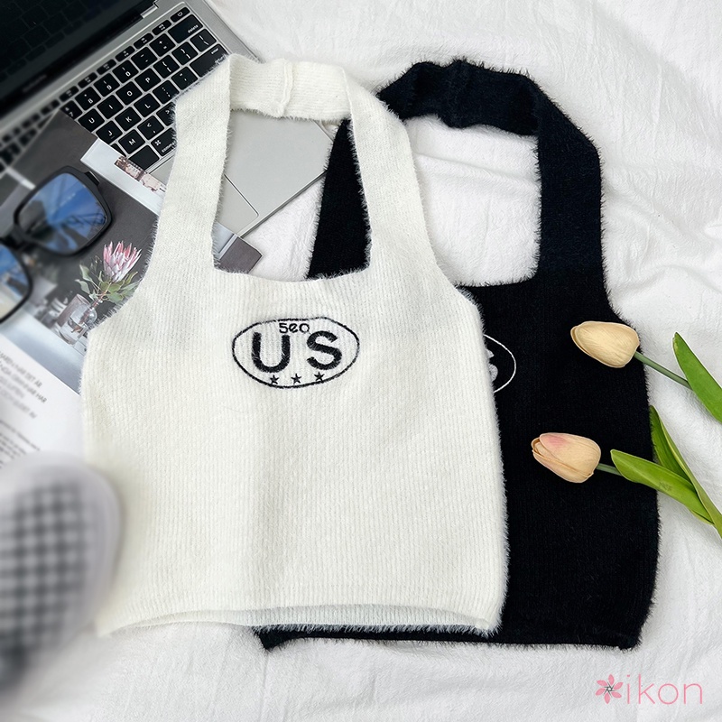 Áo Hai Dây Dệt Kim Phong Cách Hàn Quốc Cho Nữ