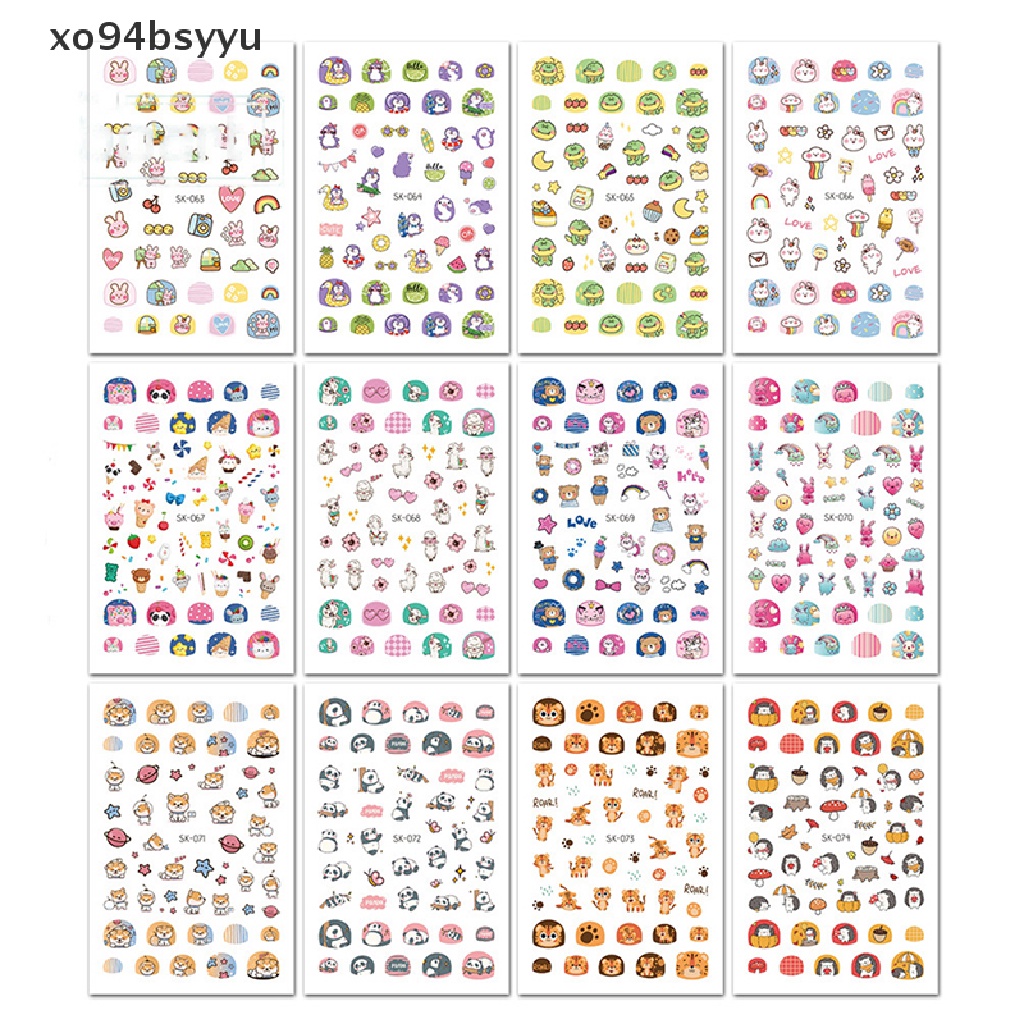 Miếng Dán Trang Trí Móng Tay 3D Hình Động Vật Đáng Yêu Dành Cho Trẻ xo94bsyyu