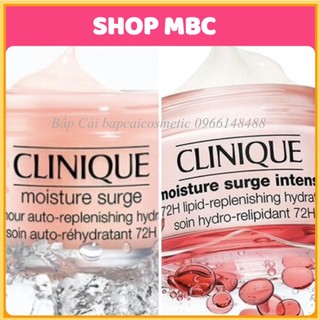 MBC Kem Dưỡng Ẩm Moisture Surge Clinique 72h 100h có 2 loại: da khô và da dầu
