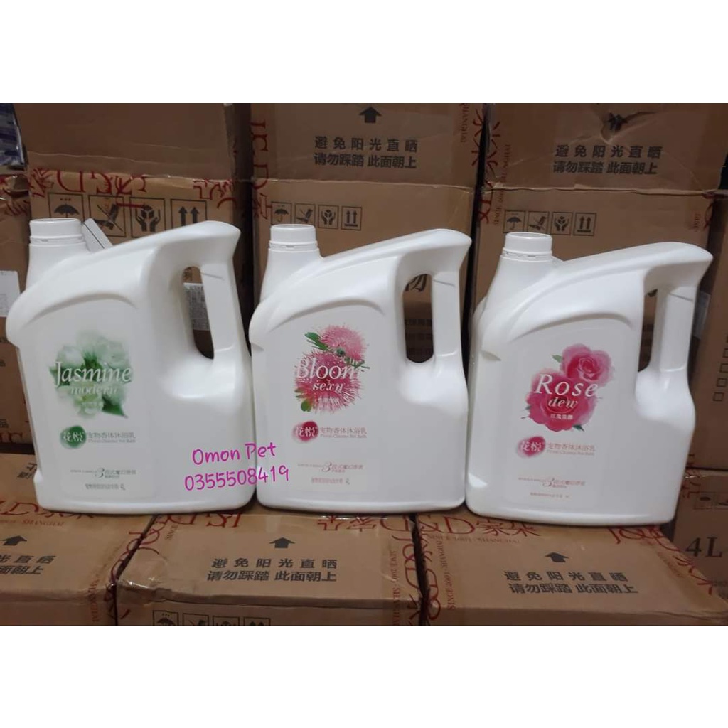 Sữa tắm Chó Mèo JD hương nước hoa thơm sang mềm mượt dưỡng lông được Spa tin dùng - Omon Pet